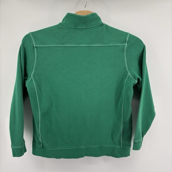 Tommy Bahama Relax Embroidered Marlin Mens Size XL 1/4 Zip Pullover Green - Picture 12 of 16